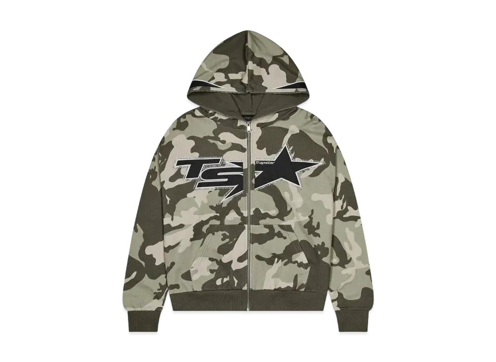 TRAPSTAR TS Star Camo Hoodie "Green"