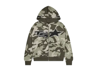 TRAPSTAR TS Star Camo Hoodie "Green"