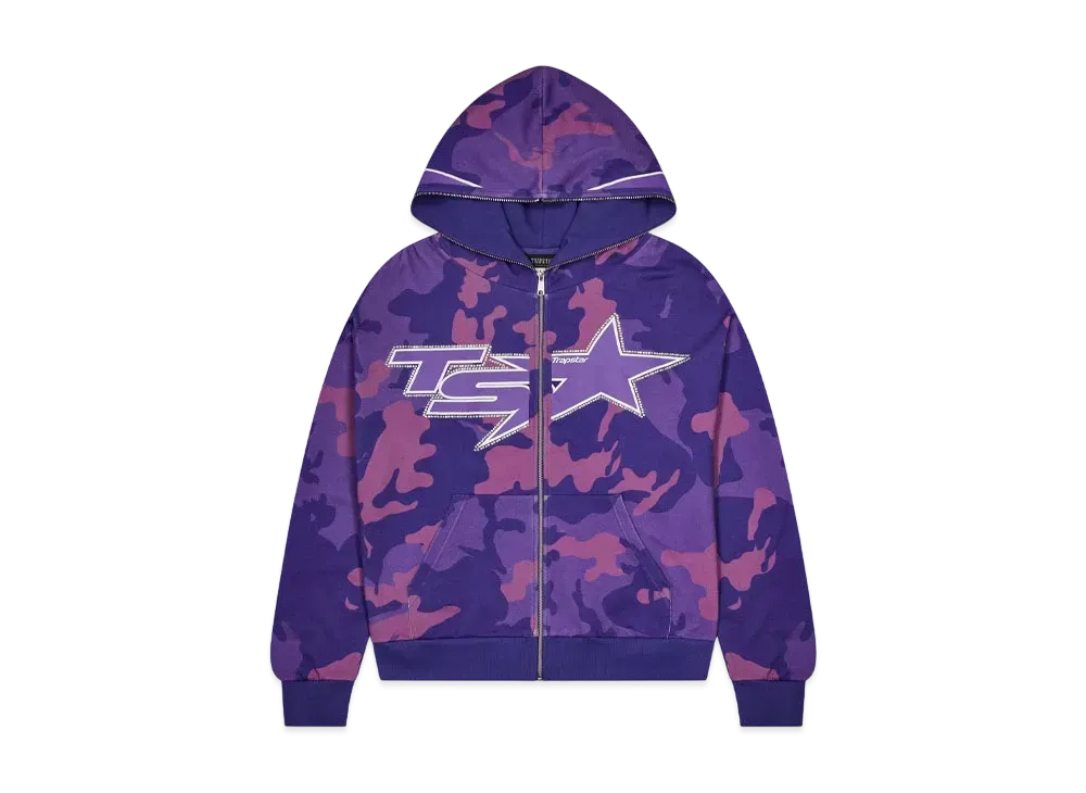 TRAPSTAR TS Star Camo Hoodie "Purple"