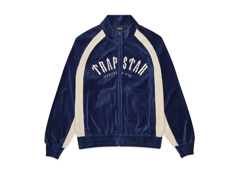 TRAPSTAR Irongate Arch Velour Tracksuit "Navy"
