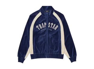 TRAPSTAR Irongate Arch Velour Tracksuit "Navy"