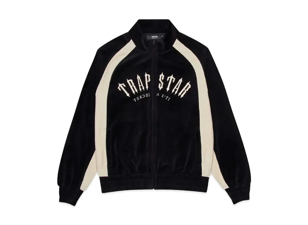 TRAPSTAR Irongate Arch Velour Tracksuit "Black"
