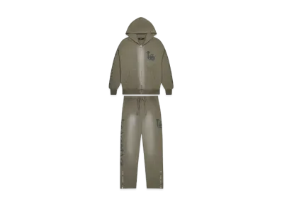 TRAPSTAR Script Spray Tracksuit "Dark Khaki"
