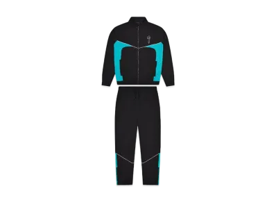 TRAPSTAR Irongate Shell Tracksuit "Black/Teal"