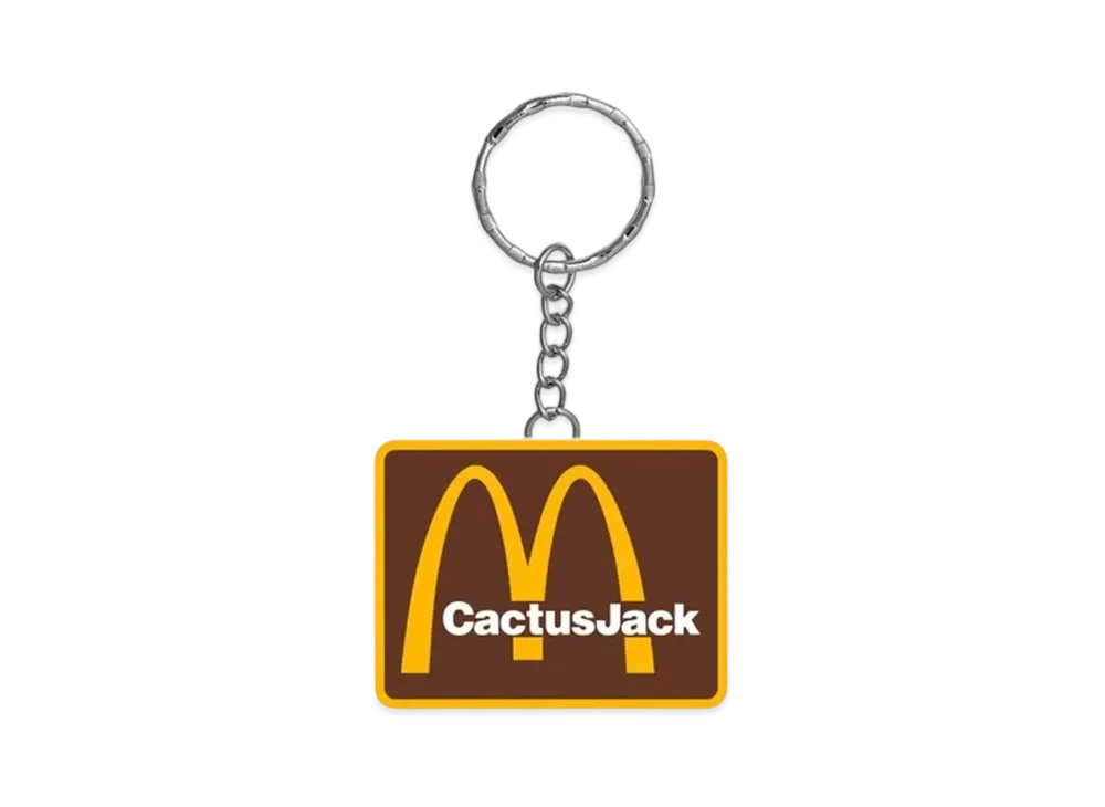 Travis Scott Cactus Jack x McDonald's Cj Arches II Keychain "Brown Yellow"