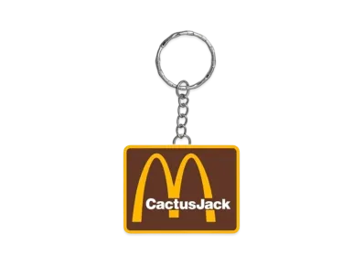 Travis Scott Cactus Jack x McDonald's Cj Arches II Keychain "Brown Yellow"