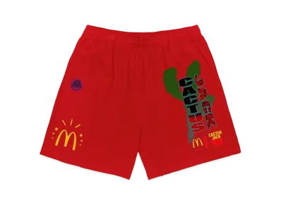 Travis Scott Cactus Jack x McDonald's All American '92 Shorts "Red"