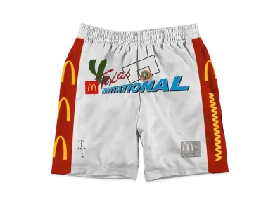 Travis Scott Cactus Jack x McDonald's Cactus Jack All American Shorts "White"