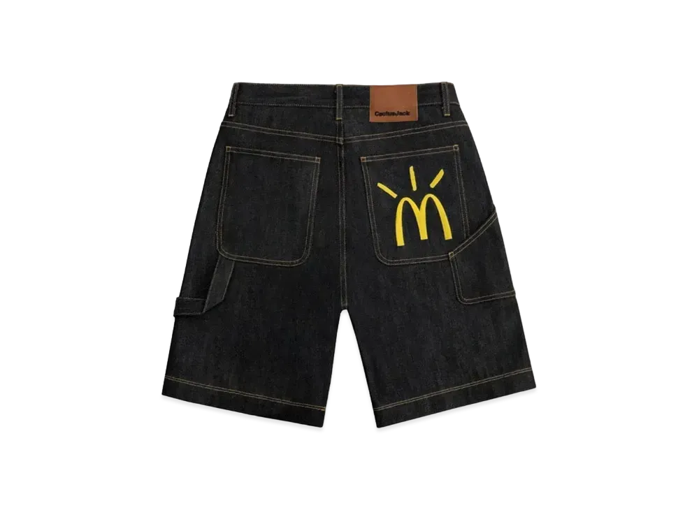 Travis Scott Cactus Jack x McDonald's Cactus Arches Denim Shorts "Indigo"