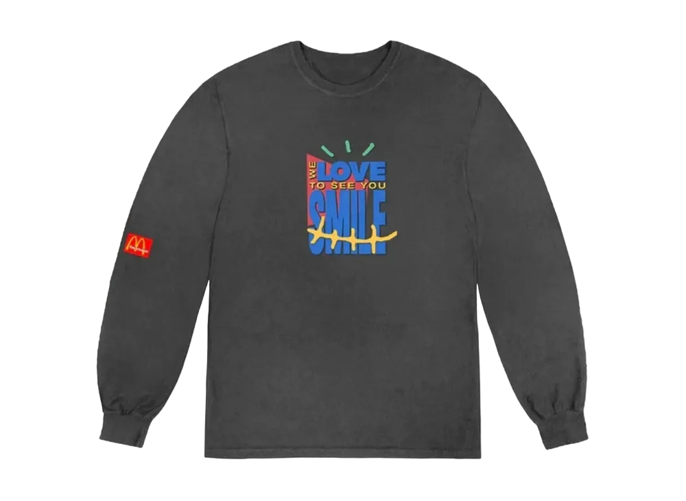 Travis Scott Cactus Jack x McDonald's Smile L S T-Shirt