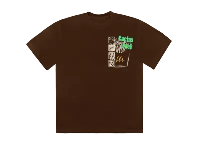Travis Scott Cactus Jack x McDonald's Cactus Pack Vintage Promo T-Shirt "Brown"