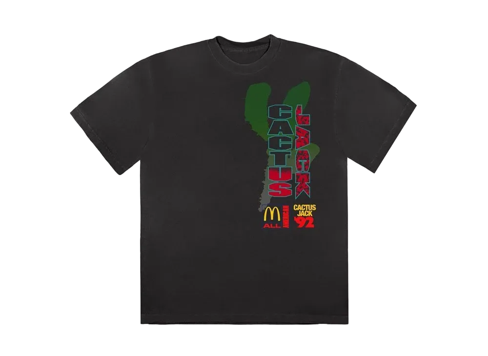 Travis Scott Cactus Jack x McDonald's All American '92 II T-Shirt "Black"