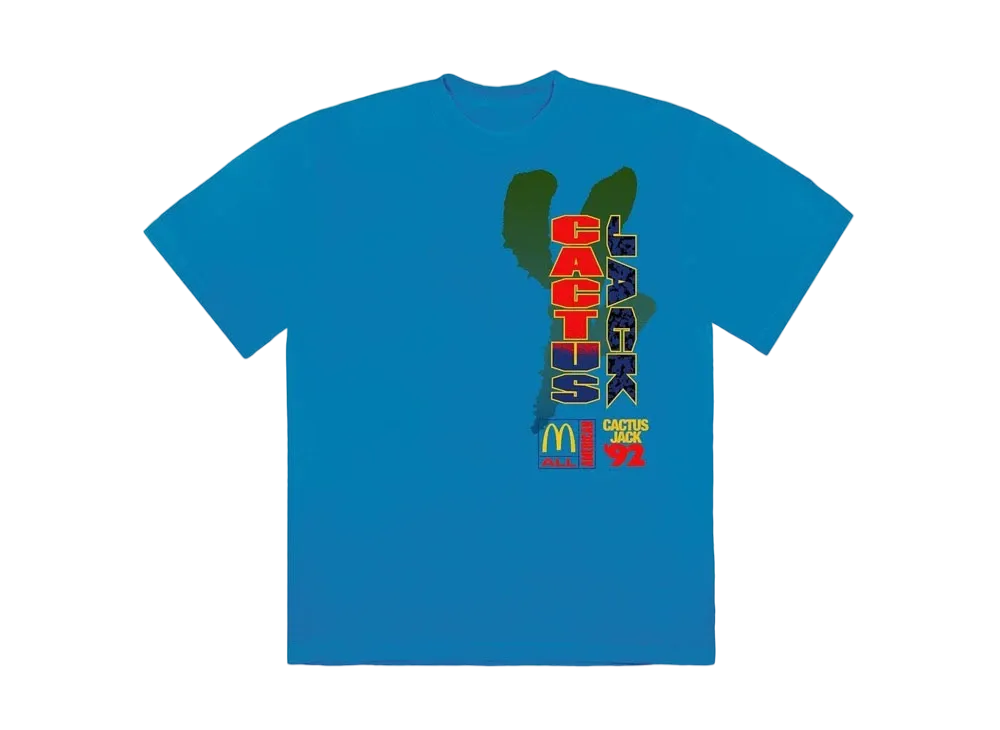 Travis Scott Cactus Jack x McDonald's All American '92 II T-Shirt "Blue"