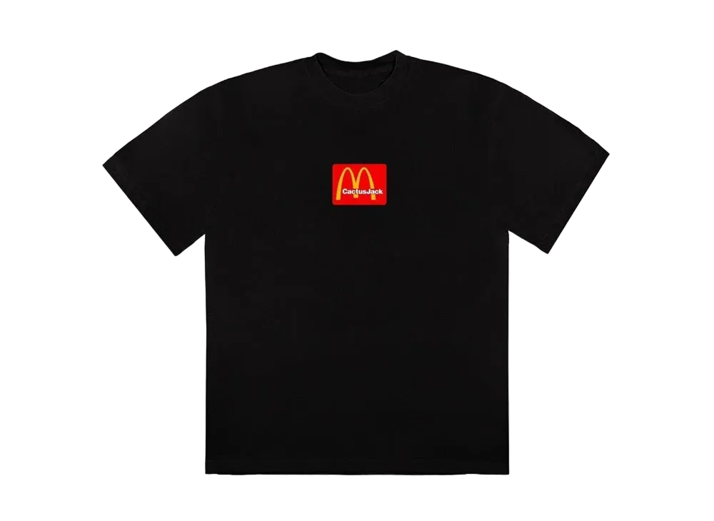 Travis Scott Cactus Jack x McDonald's Sesame II T-Shirt "Black Red" CJMD-SS07