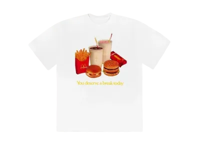 Travis Scott Cactus Jack x McDonald's Deserve A Break II T-Shirt "White"