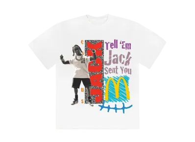 Travis Scott Cactus Jack x McDonald's Jack Smile T-Shirt "White"