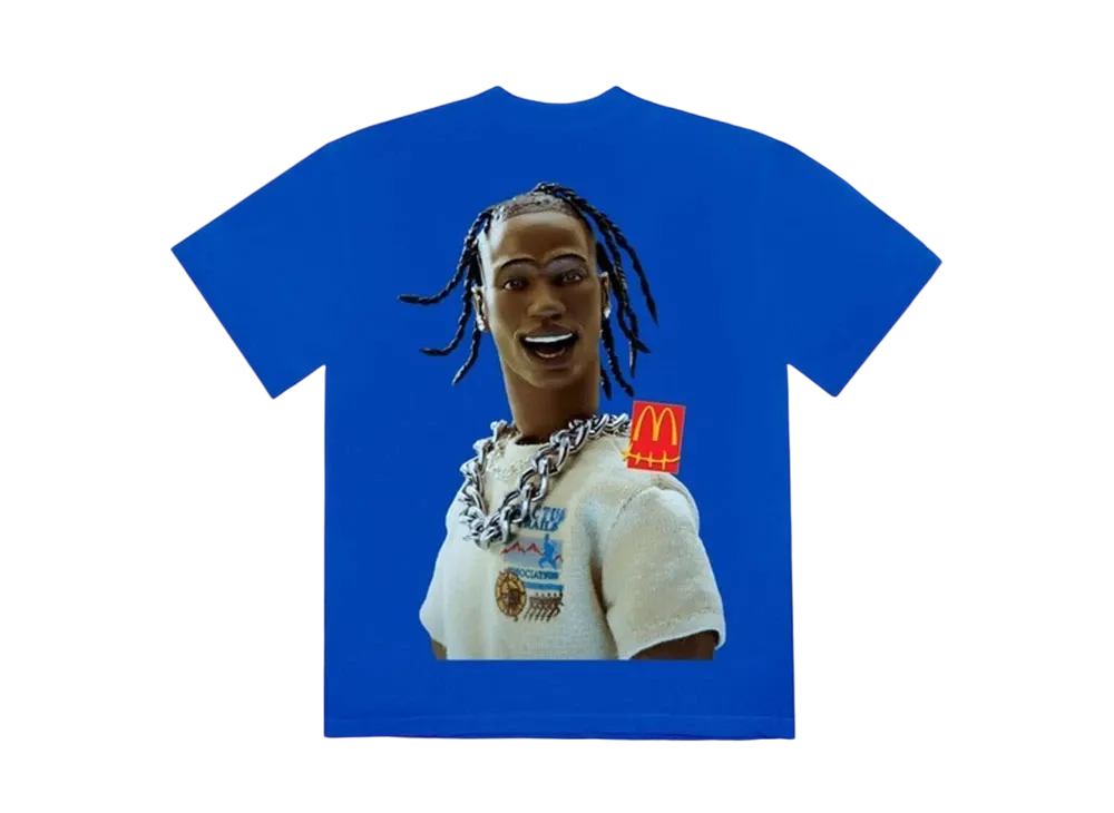Travis Scott Cactus Jack x McDonald's Action Figure Series III T-Shirt "Blue"