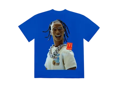Travis Scott Cactus Jack x McDonald's Action Figure Series III T-Shirt "Blue"