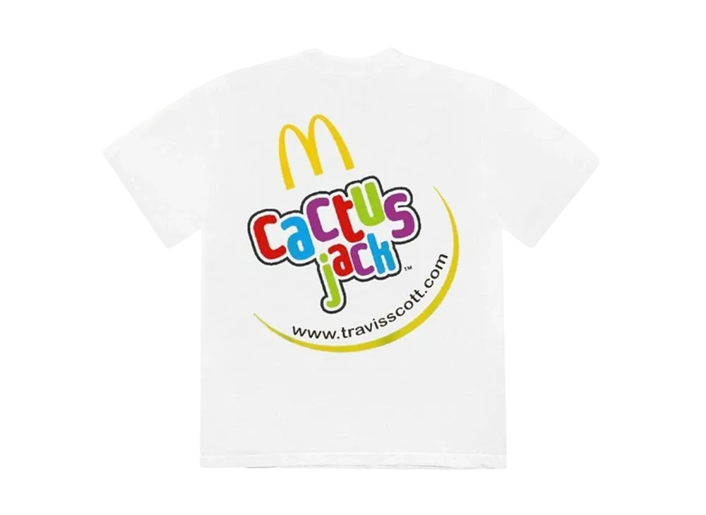 Travis Scott Cactus Jack x McDonald's Cj Smile T-Shirt "White"