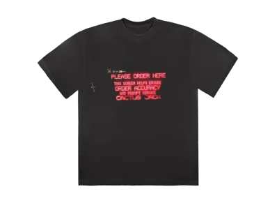 Travis Scott Cactus Jack x McDonald's Order Here T-Shirt "Black"