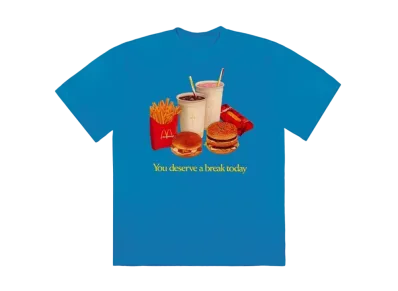 Travis Scott Cactus Jack x McDonald's Deserve A Break III T-Shirt "Blue"