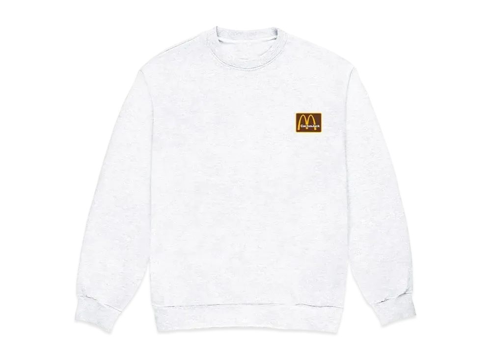 Travis Scott Cactus Jack x McDonald's Staff Inv Crewneck "White Brown"
