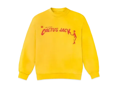 Travis Scott Cactus Jack x McDonald's Cactus Jack Spelling Crewneck "Yellow"