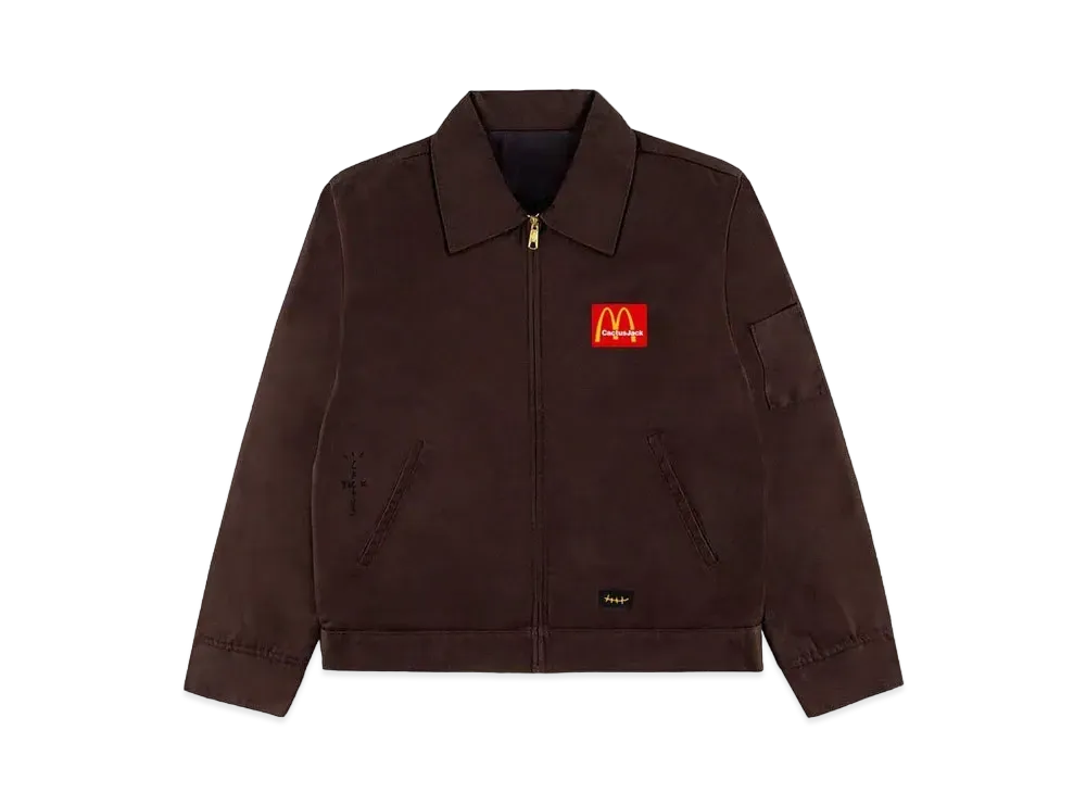 トラヴィススコット カクタスジャック x マクドナルド ビリオンズ ワーク ジャケット "ブラウン"