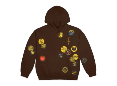 Travis Scott Cactus Jack x McDonald's Sticker Bomb Hoodie "Brown"