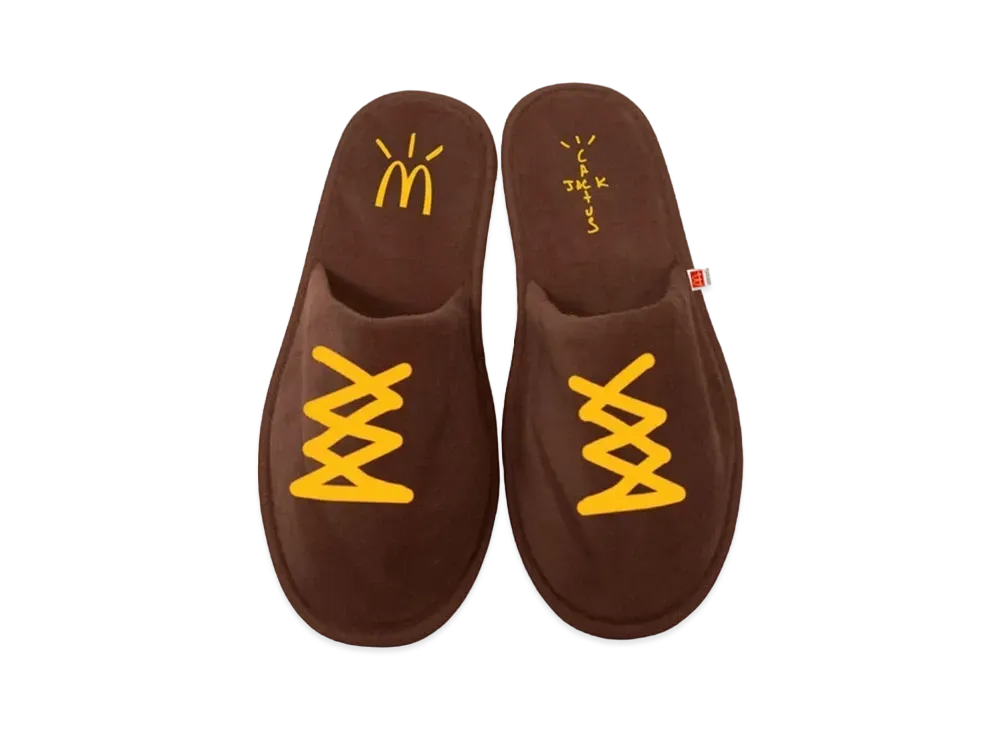 トラヴィススコット カクタスジャック x マクドナルド カクタス ジャック ハウス スリッパーズ "ブラウン"