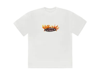Travis Scott Cactus Jack Flame Tee "White"
