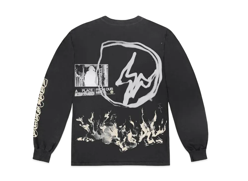 Travis Scott Cactus Jack For Fragment Logo L S "Black"