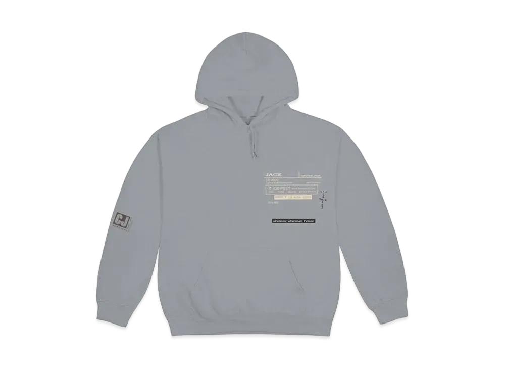 Travis Scott Cactus Jack CJ Digital Girl Hoodie "Grey"