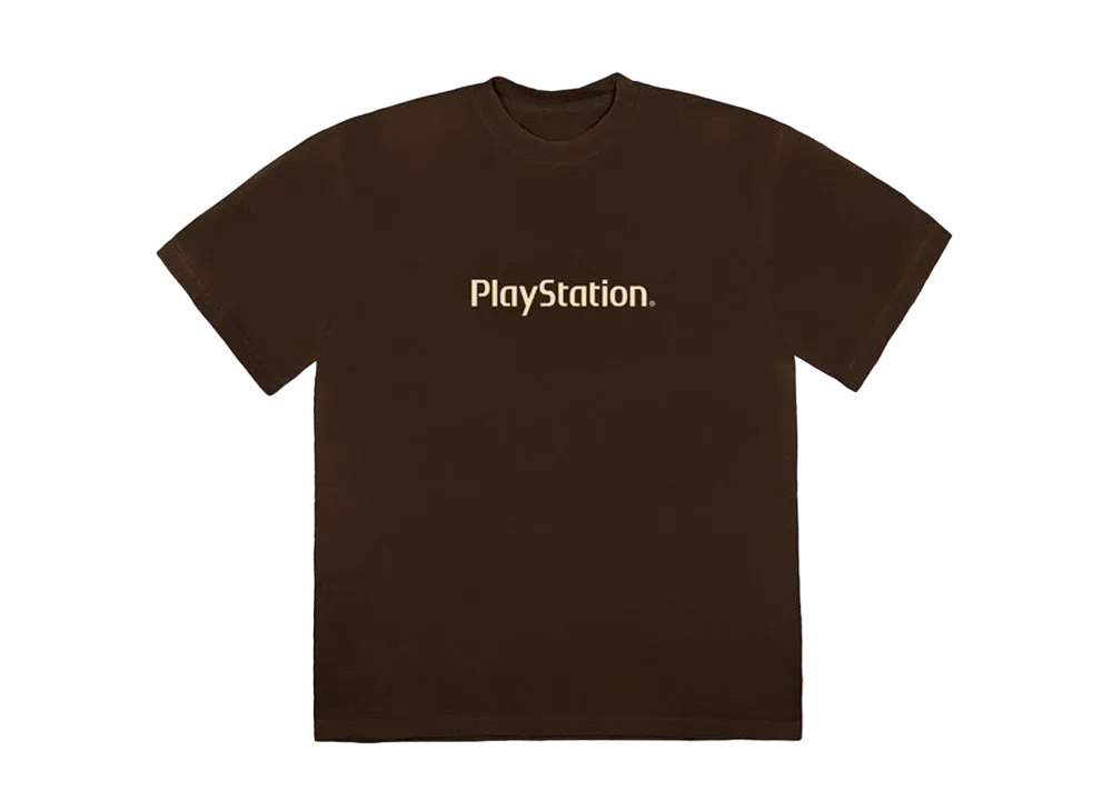 トラヴィススコット カクタスジャック マザーボード ロゴ II Tシャツ "ブラウン"