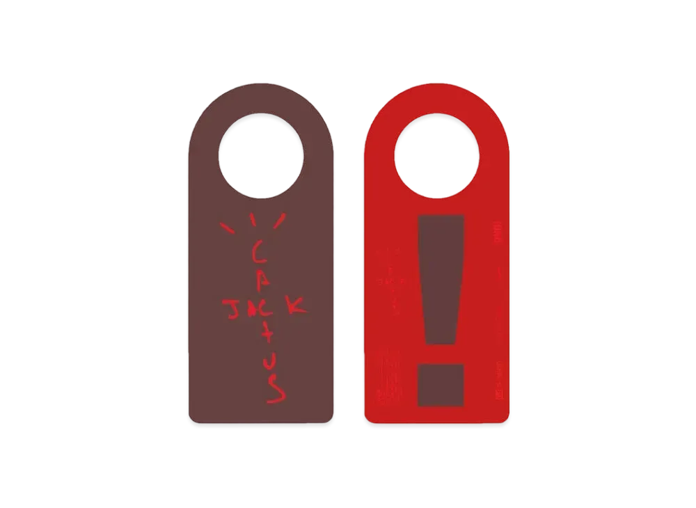 Travis Scott Cactus Jack Do Not Disturb Door Hanger "Brown"