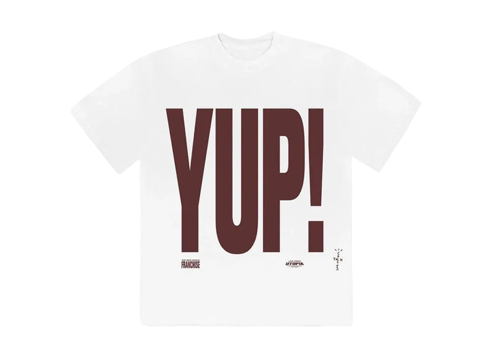 Travis Scott Cactus Jack Franchise Promo YUP! T-Shirt "White"