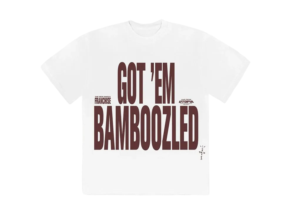 Travis Scott Cactus Jack Franchise Promo II Bamboozled T-Shirt "White"