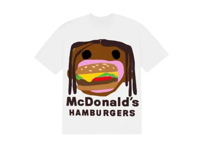 Travis Scott Cactus Jack x CPFM 4 CJ Burger Mouth T-Shirt "White"