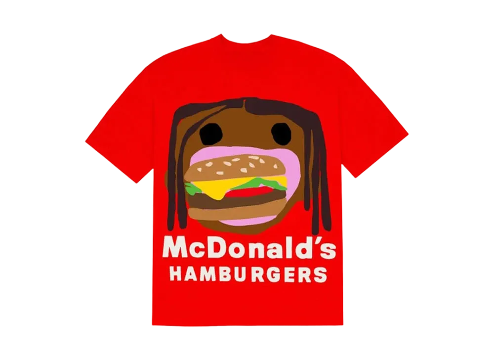 Travis Scott Cactus Jack x CPFM 4 CJ Burger Mouth T-Shirt "Red"