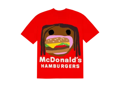 Travis Scott Cactus Jack x CPFM 4 CJ Burger Mouth T-Shirt "Red"