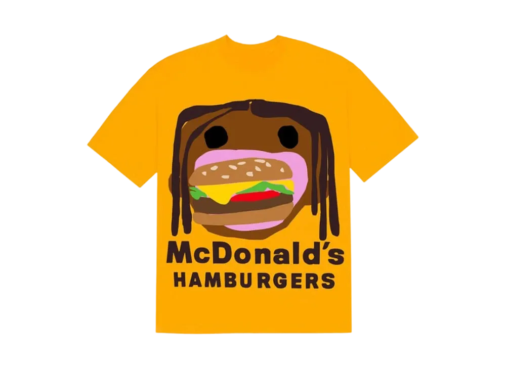 Travis Scott Cactus Jack x CPFM 4 CJ Burger Mouth T-Shirt "Yellow"