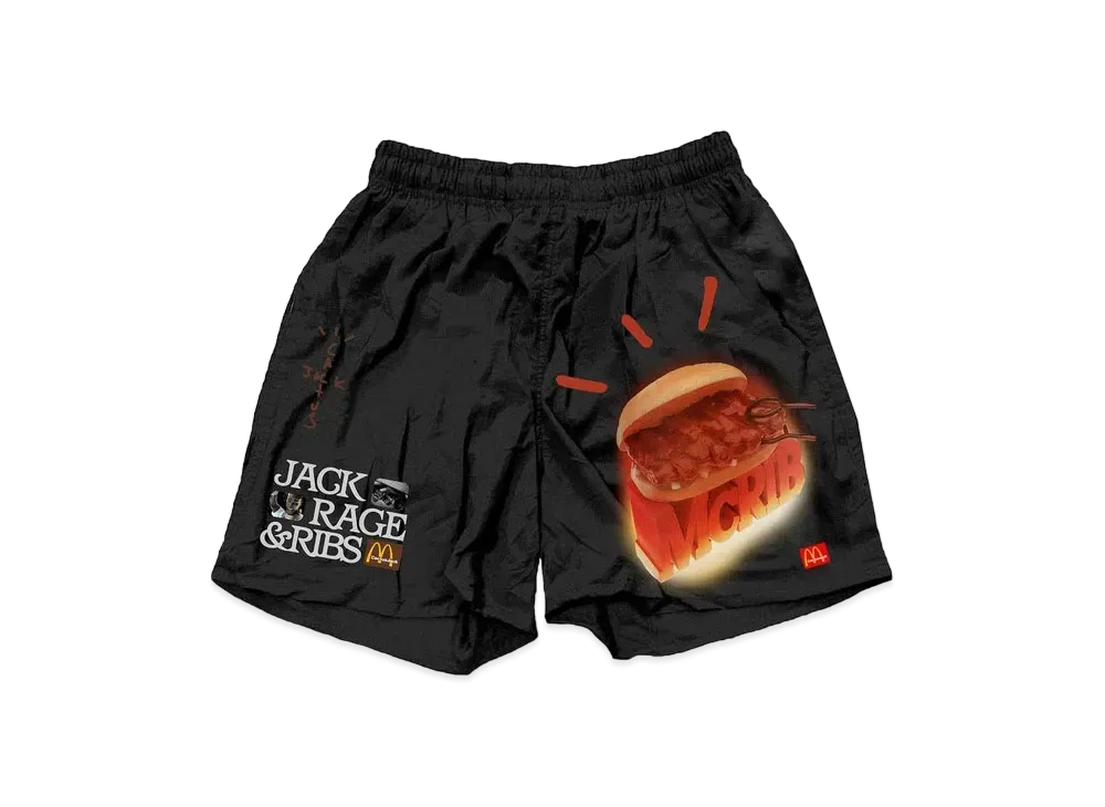 Travis Scott Cactus Jack Mcrib Shorts "Black"