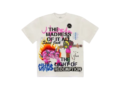 Travis Scott Utopia x SAINT Mxxxxxx Tee 3A "White"