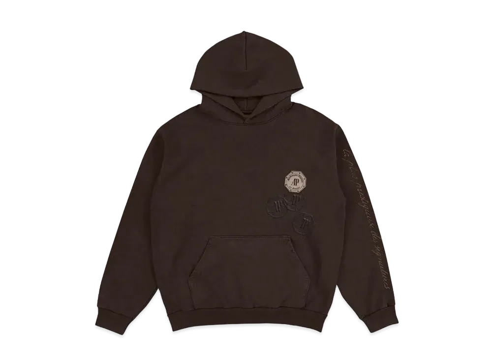 Travis Scott Cactus Jack x AP Emblem Hoodie "Brown"
