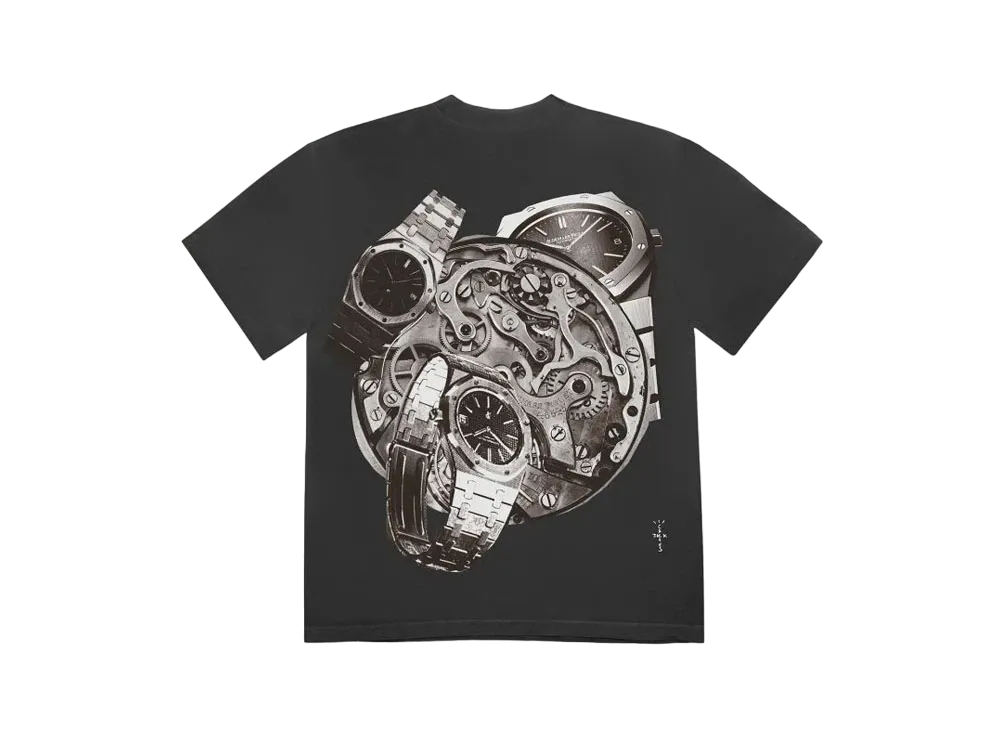 トラヴィススコット カクタスジャック x AP コラージュ Tシャツ "ブラック"