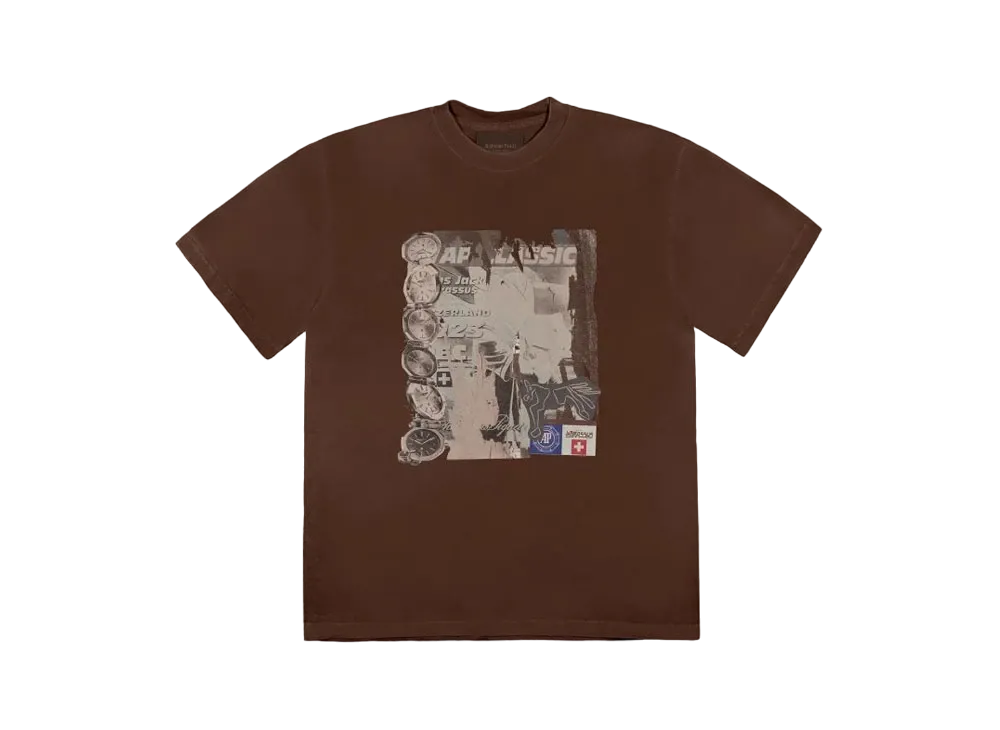 Travis Scott Cactus Jack x AP Classic Tee "Brown"