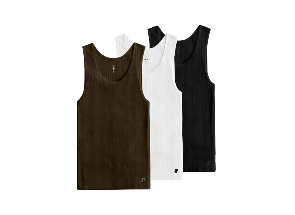Travis Scott Cactus Jack x AP Logo 3-Pack Tank "Multi"