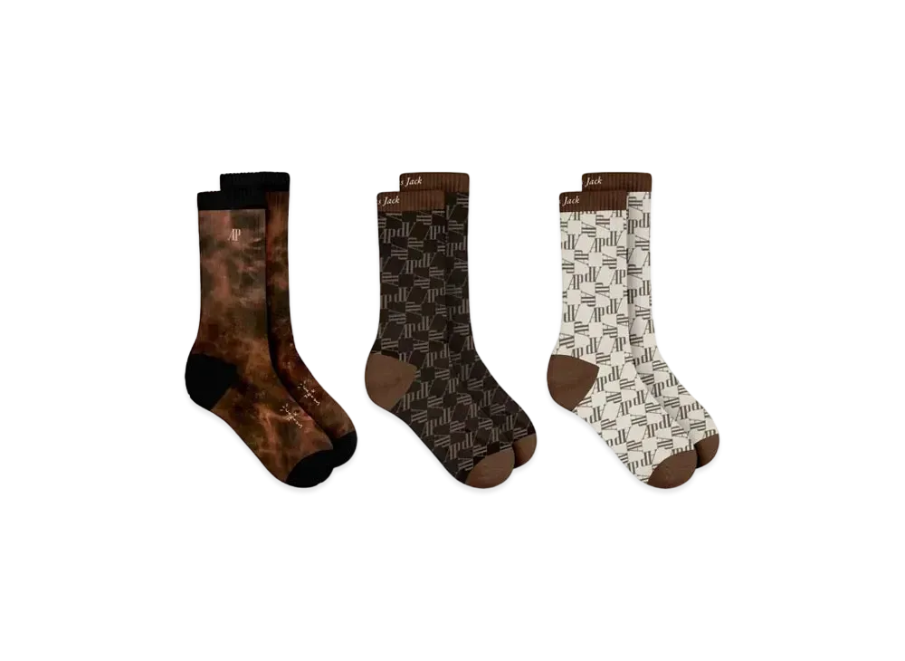 Travis Scott Cactus Jack x AP Sock Trio "Multi"