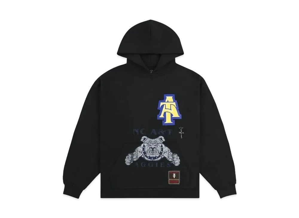 Travis Scott x M&N x NC A&T University Hoodie "Black"