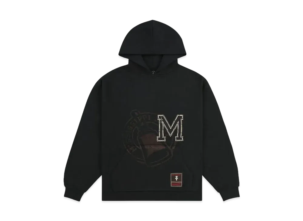 Travis Scott x M&N x Mississippi State University Hoodie "Black"